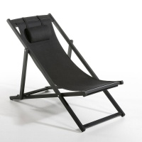 Шезлонг Vivca 1 местн. черный AM.PM  фото, kupilegko.ru